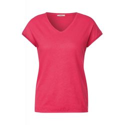 Cecil T-shirt en lin mélangé - rose (14472)