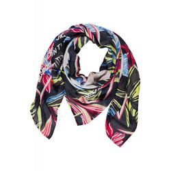 Cecil Scarf with print - blue (30128)