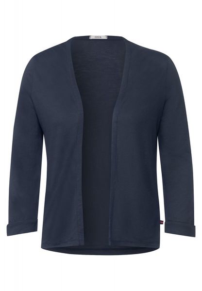 Cecil Shirt jacket in solid color - blue (10128)