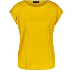 Taifun Shirt mit Satin-Front - gelb (04260)