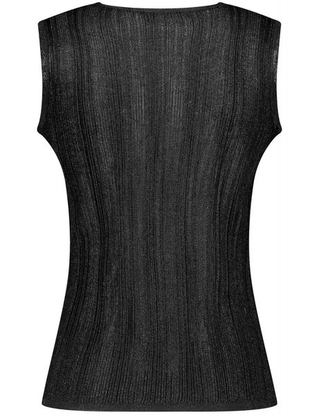 Taifun Knitted top - black (01100)