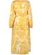 Taifun Midi dress with allover pattern - yellow (04262)