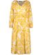 Taifun Midi-Kleid mit Allovermuster - gelb (04262)