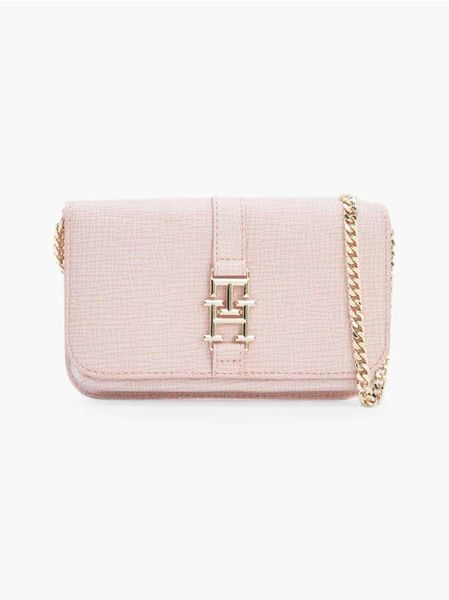 Tommy Hilfiger Small crossbody bag with shoulder chain - pink (TQS)