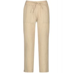 Gerry Weber Edition Pantalon 7/8 en lin Easy Fit - beige (90537)