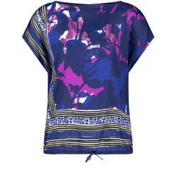 Gerry Weber Edition Blusenshirt mit elastischem Saum - pink/blau/lila (08038)