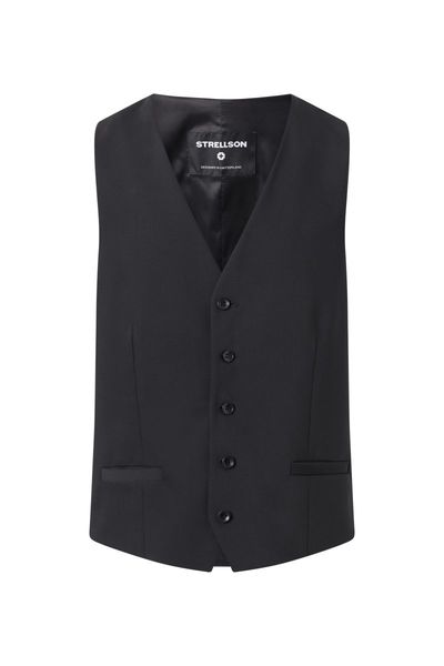Strellson Vest plain - black (001)