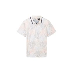 Tom Tailor Polo shirt with allover print - orange (31837)