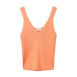 Tom Tailor Denim Top with a ribbed texture - orange (31699)