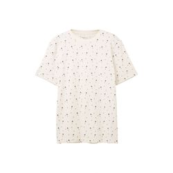 Tom Tailor Denim T-shirt avec imprimé allover - blanc (31910)