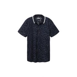 Tom Tailor Polo shirt with allover print - blue (31836)