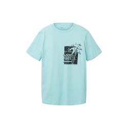 Tom Tailor Denim T-shirt with logo print - blue (30655)