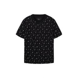 Tom Tailor Denim T-shirt with allover print - black (31914)