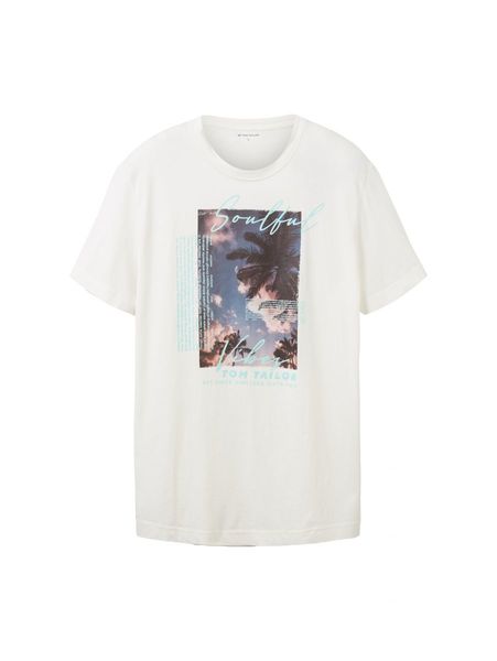 Tom Tailor T-shirt with photo print - white (10332)