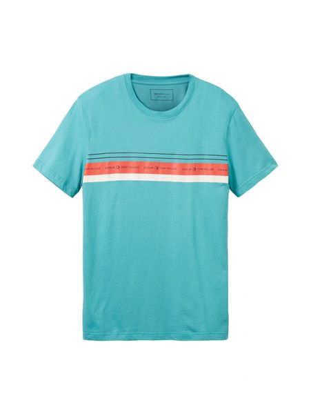 Tom Tailor Denim T-shirt avec imprimé - bleu (31044)