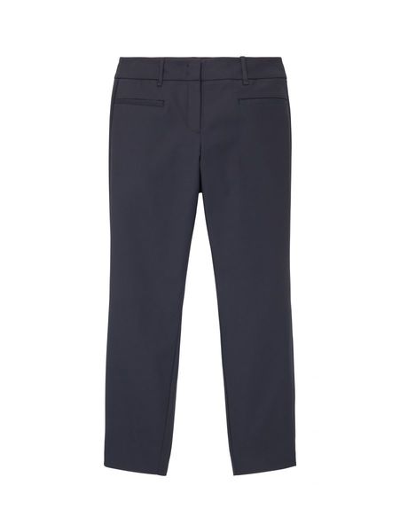 Tom Tailor Pantalon en tissu avec fente latérale - bleu (10668)
