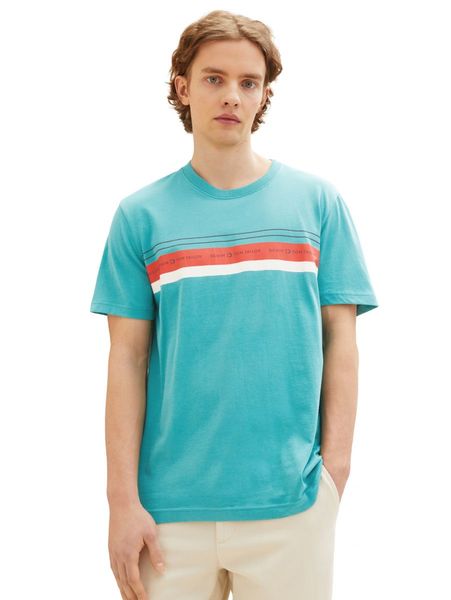 Tom Tailor Denim T-Shirt mit Print - blau (31044)