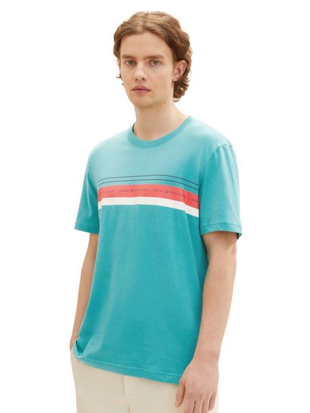 Tom Tailor Denim T-shirt avec imprimé - bleu (31044)