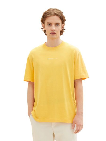 Tom Tailor Denim T-shirt with print - yellow (31043)