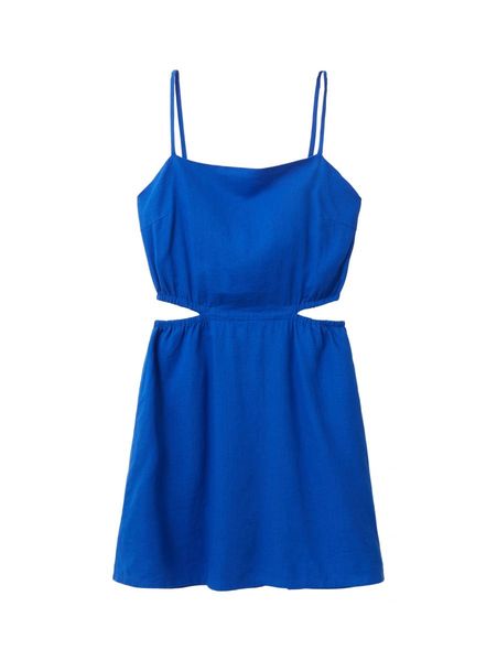 Tom Tailor Denim Mini-robe avec découpes - bleu (14531)
