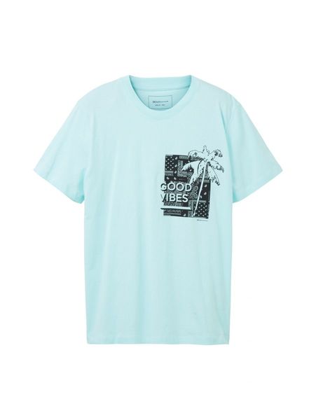 Tom Tailor Denim T-Shirt avec imprimé - bleu (30655)