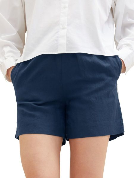 Tom Tailor Bermuda shorts with linen - blue (11758)