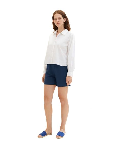 Tom Tailor Bermuda shorts with linen - blue (11758)
