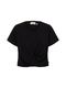 Tom Tailor Denim T-Shirt mit Knotendetail - schwarz (14482)