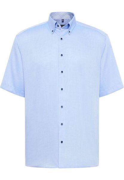 Eterna Chemise à manches courtes Oxford Comfort Fit - bleu (13)