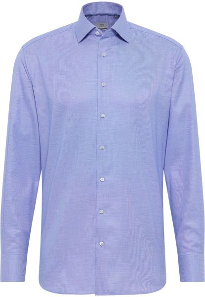 Eterna Structured twill shirt - Modern Fit - blue (16)