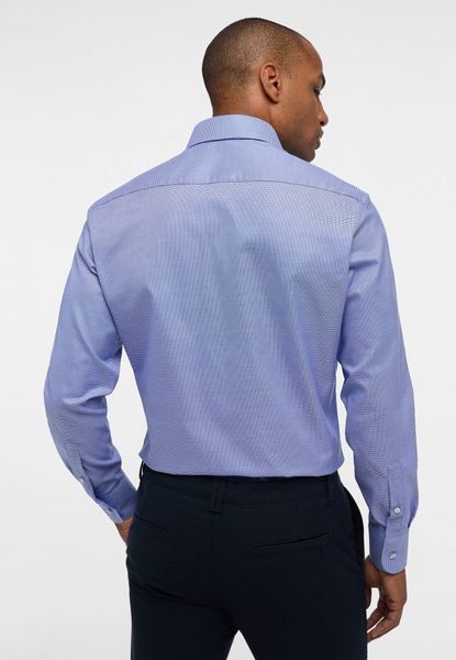 Eterna Structured twill shirt - Modern Fit - blue (16)