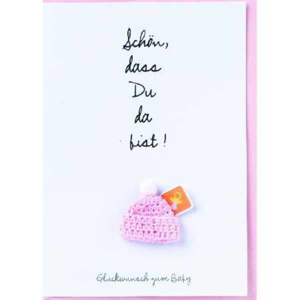 Räder Baby card - pink (NC)