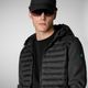 Save the duck Hooded puffer jacket - Murilo - black (10000)