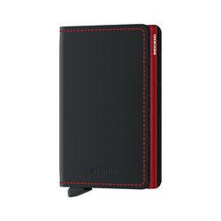 Secrid Slim Wallet Matte (68x102x16mm) - schwarz (Black R)