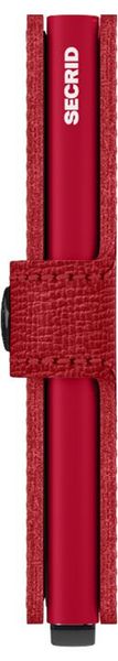 Secrid Mini Wallet Crisple (65x102x21mm) - red (Lipstick)