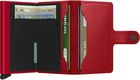 Secrid Mini Wallet Crisple (65x102x21mm) - rouge (Lipstick)