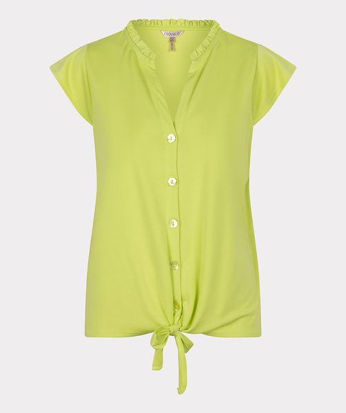Esqualo T-Shirt mit Knöpfen - grün (Lime)