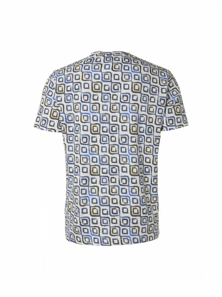 No Excess T-shirt with an allover print  - blue (137)