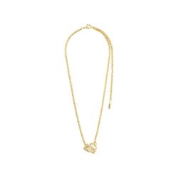 Pilgrim Recycled crystal pendant necklace - Learn - gold (GOLD)