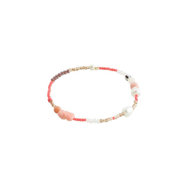 Pilgrim Bracelet - Indiana - white/pink (ROSE)