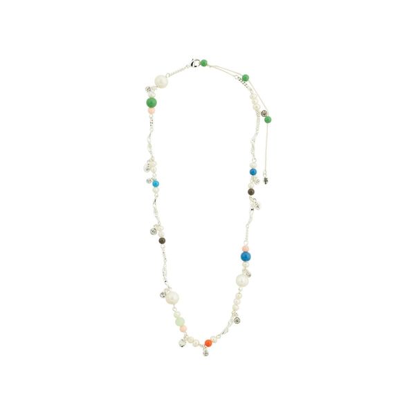 Pilgrim Halskette aus Kristall und Süßwasserperlen - Pflege - silver/weiß (SILVER)