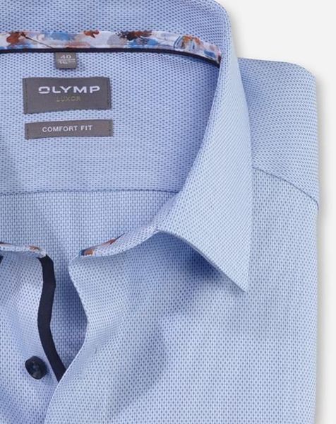 Olymp Comfort Fit : Business Kurzarmhemd - blau (11)