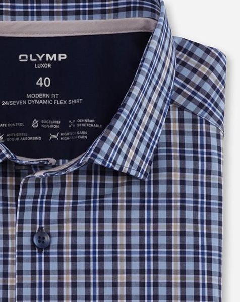 Olymp Modern Fit : Shirt - blue (22)