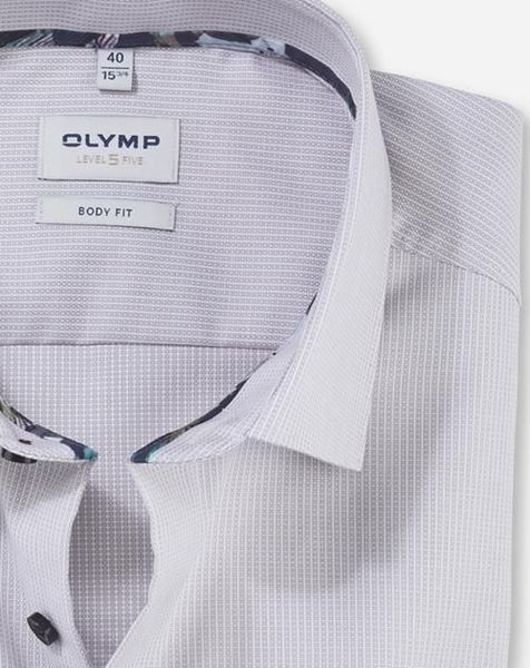 Olymp Level Five Body Fit Business Shirt - gray (23)