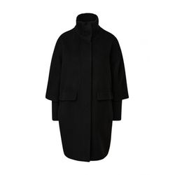 comma Coat with stand up collar - black (9999)