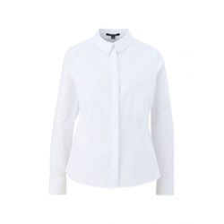 comma Stretch cotton blouse - white (0100)