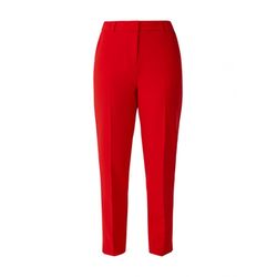 comma Slim: Slim leg trousers in viscose mix - red (3069)