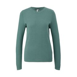 Q/S designed by Cotton viscose blend sweater   - blue (6575)