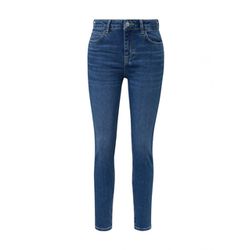 comma Skinny fit: jeans with a garment wash  - blue (58Z4)