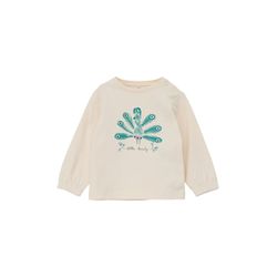 s.Oliver Red Label Longsleeve with glitter print - beige (0805)